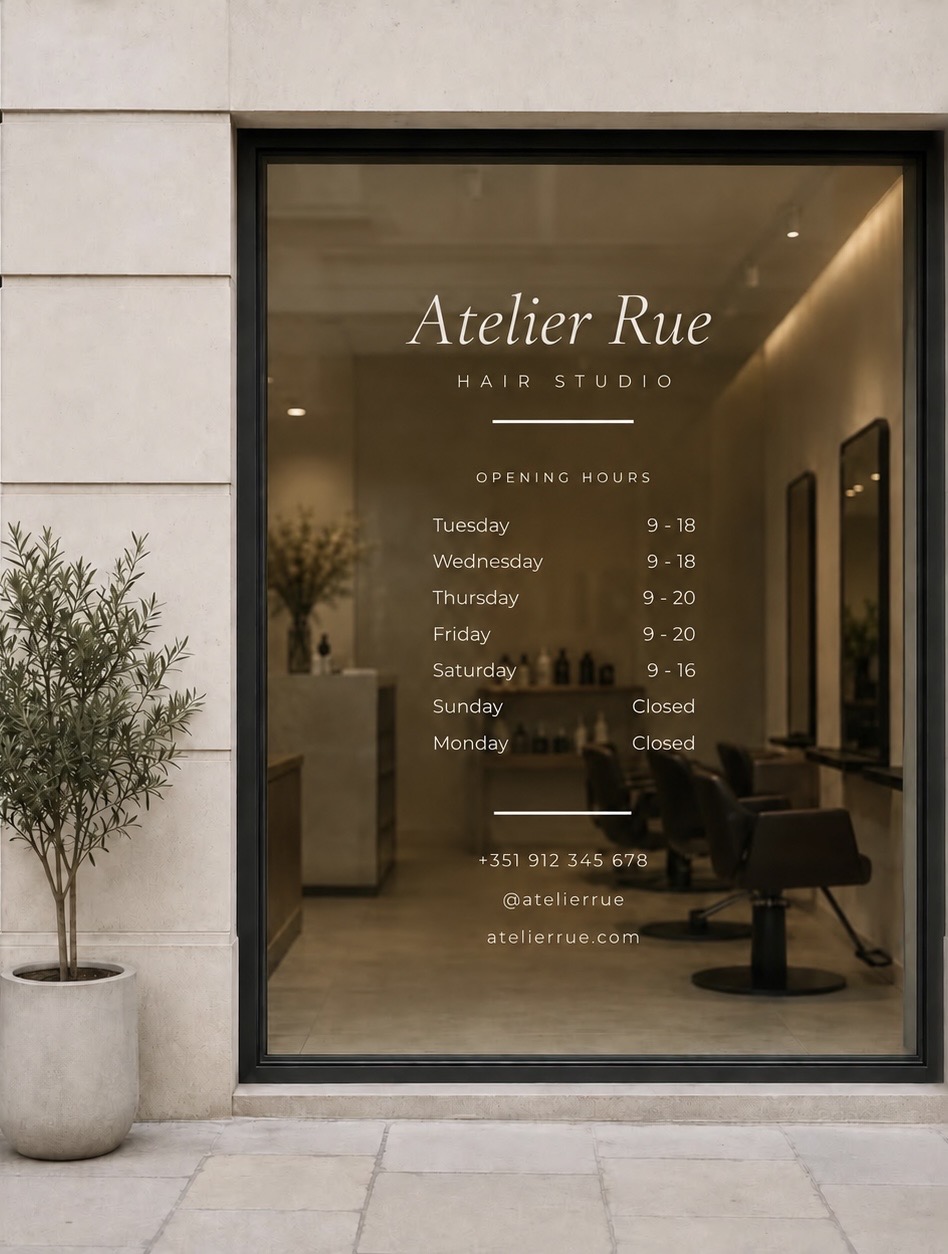 Editorial hair portrait for Atelier Rue